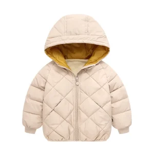 2025 Ragazzi Giacche Bambini Capispalla con cappuccio Ragazze Giacca calda Abbigliamento per bambini Capispalla per bambini Moda Giacca con cerniera per bambini 1