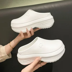 Pantofole da donna estive con suola spessa Sandali da donna leggeri antiscivolo in EVA scarpe pigre scarpe da strada alla moda scarpe da spiaggia 1