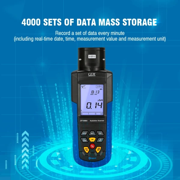 Lo Scanner di radiazioni ad alta precisione CEM DT-9501 consente multifunzionali 2