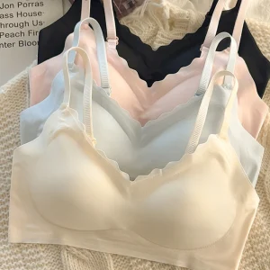 2 pezzi biancheria intima sportiva per adolescenti ragazza biancheria intima senza cuciture reggiseno da allenamento per studenti reggiseni anti-cedimento traspiranti morbidi e delicati sulla pelle 1