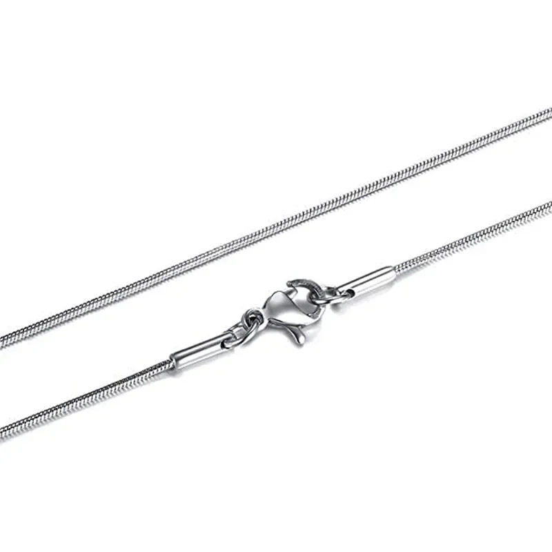 vendita all'ingrosso 1/2mm argento sterling 925 gioielli da donna collana a catena di serpente per uomo semplice catena di base accessori moda hip hop 6