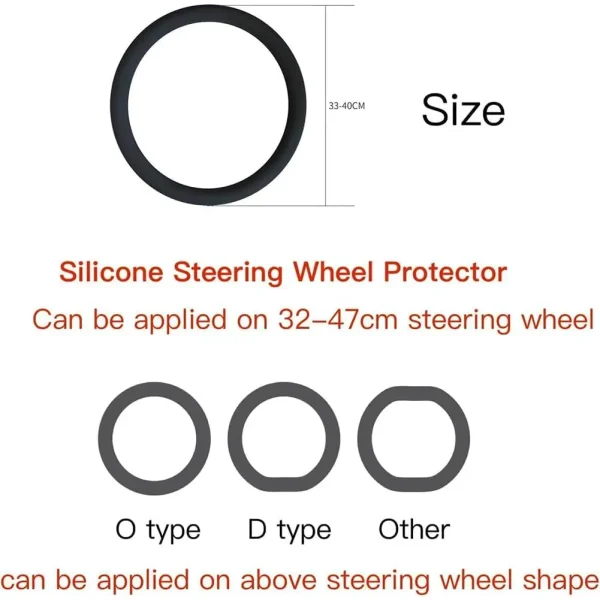Coprivolante in silicone antiscivolo: vestibilità universale, morbida e inodore, adatto per ruote da 14''/15''/16'', durevole e per tutte le stagioni 6