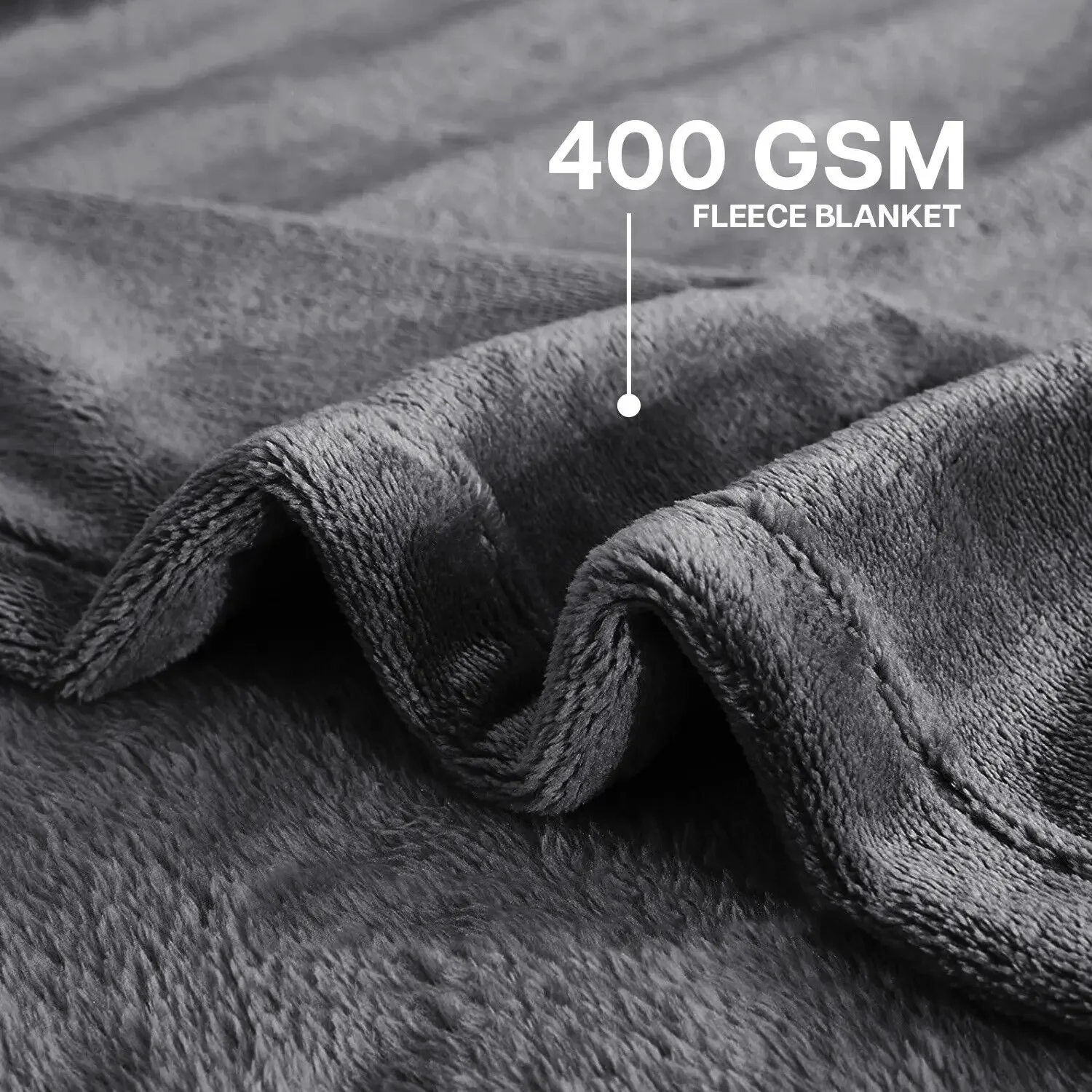 Coperta in pile spesso Coperte da tiro solide per divano letto Coperta sfocata accogliente in peluche Coperte super morbide e calde per l'autunno e l'inverno 3