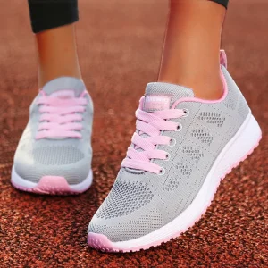 Scarpe basse da donna Scarpe leggere alla moda Scarpe da infermiera stringate da donna Sneakers con punta tonda Scarpe da donna Scarpe da passeggio Donna Taglie forti 1