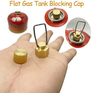 Tappo per fornello da campeggio esterno Accessori per gas Serbatoio del gas piatto Tappo anti-perdite Tappo di blocco della linea di collegamento del gas liquefatto Tappo del serbatoio del gas 1