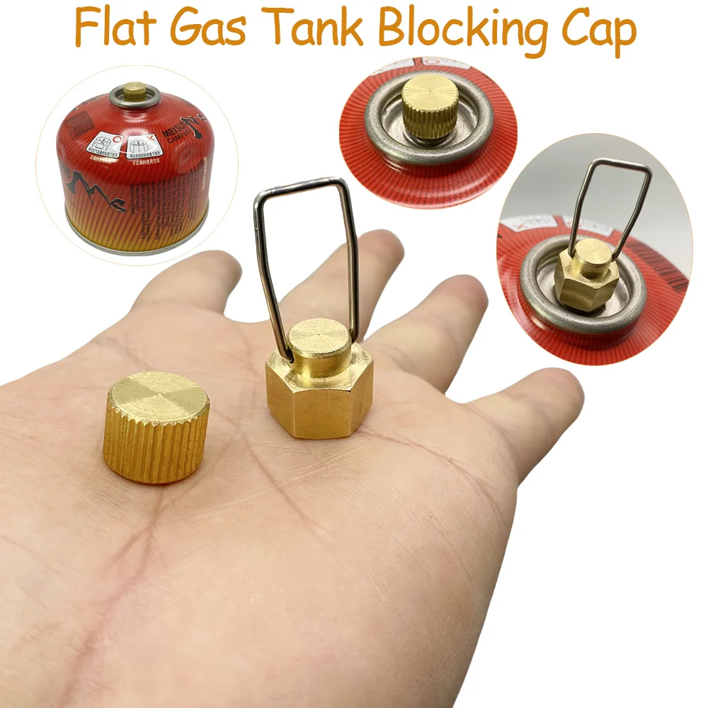 Tappo per fornello da campeggio esterno Accessori per gas Serbatoio del gas piatto Tappo anti-perdite Tappo di blocco della linea di collegamento del gas liquefatto Tappo del serbatoio del gas 1