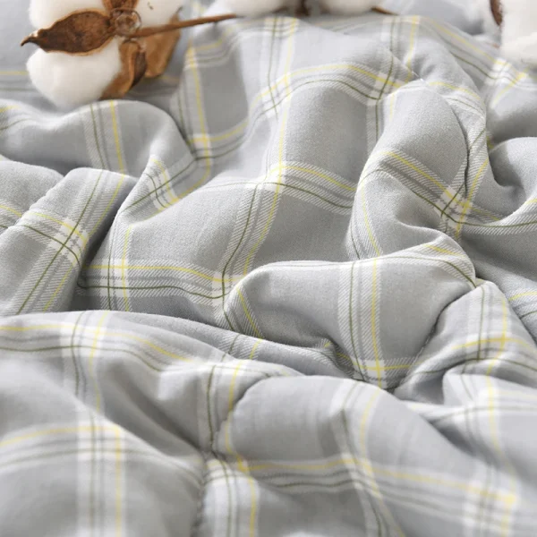 Piumino delicato sulla pelle Piumino estivo Trapunta stile scozzese Copriletto morbido Coperta singola/doppia/queen size (senza federa) 5