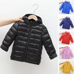 1 pz Ragazzi Ragazze Cappotto Autunno Inverno Bambini Piumini Per Bambini Caldo Addensare Tuta Sportiva Vestiti Giacca Con Cappuccio Per Bambini Tuta Sportiva Vestire 1