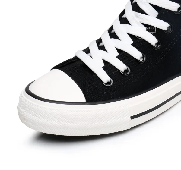 Stivali Scarpe da ginnastica da donna Scarpe alte casual in tela Stivale lungo Cerniera con lacci Comode scarpe da ginnastica piatte Tenis Feminino 3