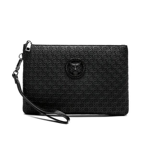 Borsa per telefono con pochette da giorno per uomo d'affari di moda Borsa per soldi in pelle PU di alta qualità Custodia per porta carte maschile casual di moda 2