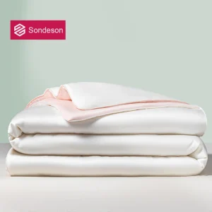 Sondeson Estate Donna Bianco Rosa Trapunta Morbida Trapunta Colore Freddo Piumino Doppia Queen King Shell Coperta Per Il Sonno Profondo 1 pz 1