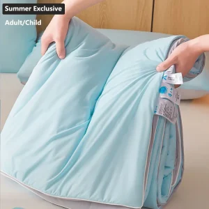 Coperta rinfrescante di grado A per letto Morbida ed traspirante trapunta estiva king size Queen Piumino con aria condizionata Piumino leggero e fresco 1