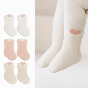3 paia di nuovi calzini per neonati tinta unita primavera autunno bambino ragazzi ragazze calzini casual in cotone per bambini bambini 0-5 anni 1