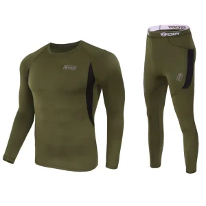 inverno di alta qualità nuova biancheria intima termica da uomo set di biancheria intima compressione in pile sudore asciugatura rapida biancheria intima termica da uomo 1