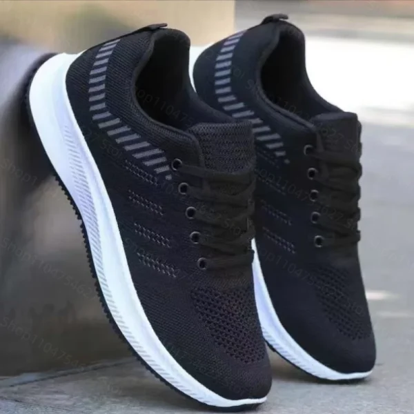 Nuove scarpe casual ispessite resistenti all'usura da uomo, scarpe sportive alla moda, tennis traspirante, tennis da allenamento per passeggiate all'aperto 5