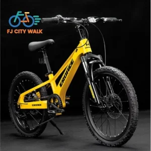 FJ bicicletta per bambini a velocità variabile con ammortizzatore da montagna in lega di magnesio adatta per giovani uomini e donne da guidare all'aperto 1