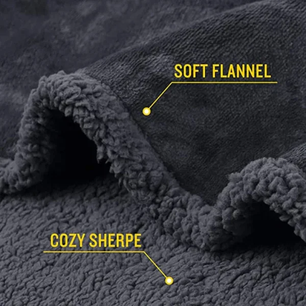 Coperta romantica per coppia Coperta invernale calda e accogliente, coperta shaggy, coperta king size ispessita, coperta 100% impermeabile e resistente alle macchie 3