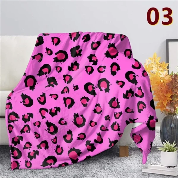Coperta leopardata vintage in 5 stili, morbida coperta in flanella per divano letto, coperta da viaggio per pisolino per decorazioni domestiche per bambini adulti 4