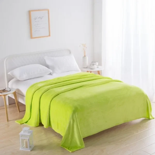 Il pile di visone nero lancia una coperta per divano letto king size super morbida e reversibile 2