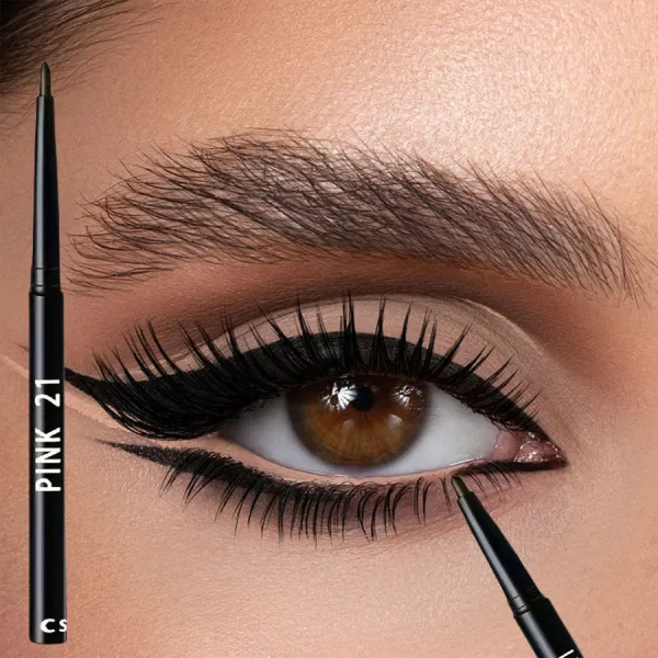 Confezione da 5 matite eyeliner nere impermeabili e resistenti al sudore: a lunga durata, a prova di sbavature per il trucco degli occhi audace, formula EasyGlide per Perf 2