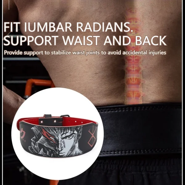 LOOGDEEL Cintura di supporto per la vita Cintura per la parte bassa della schiena Traspirante Fitness Sollevamento pesi Manubri Cintura lombare Supporto Cintura sportiva Donna Uomo 3