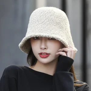 Cappello da pescatore invernale cappello da donna spesso caldo con protezione per le orecchie cappello da pescatore in lana francese lavorato a maglia escursionismo fuori camera da donna Panamanian 1