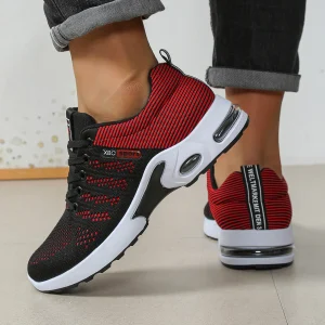 Scarpe da corsa stringate super traspiranti alla moda da uomo - Comfort antiscivolo, resistente e con cuscino - Scarpe da ginnastica alla moda da uomo 1