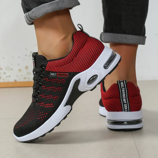 Scarpe da corsa stringate super traspiranti alla moda da uomo - Comfort antiscivolo, resistente e con cuscino - Scarpe da ginnastica alla moda da uomo 1