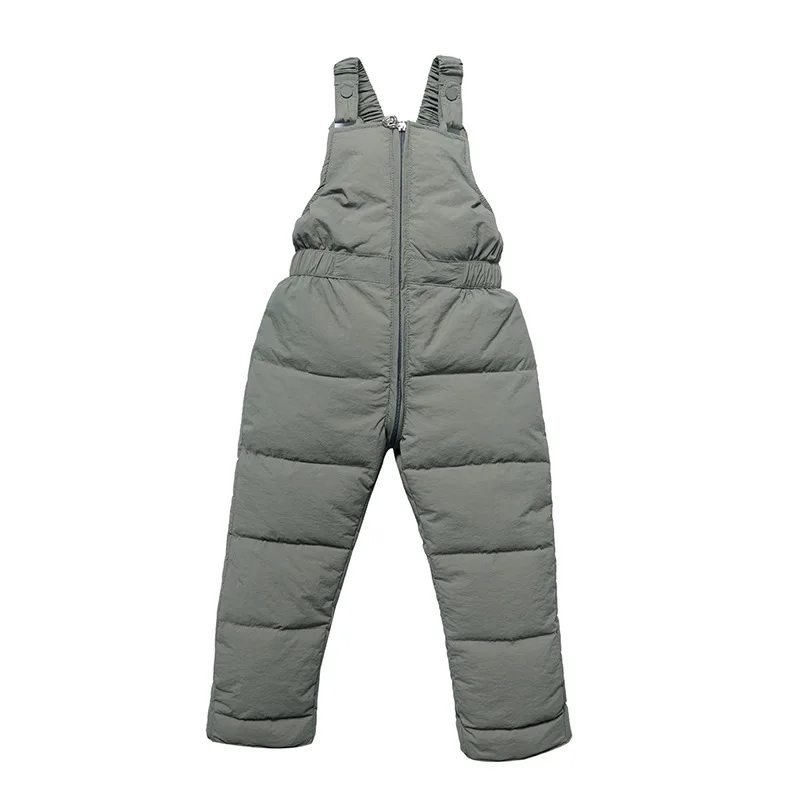 Inverno Bambini Salopette Calda Pantaloni Autunno Ragazze Ragazzi Piumini di Cotone Spessi Bambini di Alta Qualità Antivento Tuta da Neve 1-5Y 4