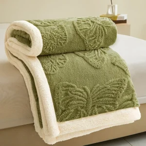 Coperta per pisolino con motivo a farfalla Tafurong in stile nordico Aria condizionata per la casa Coperta per divano Coperta per biancheria da letto Versatile per tutte le stagioni 1