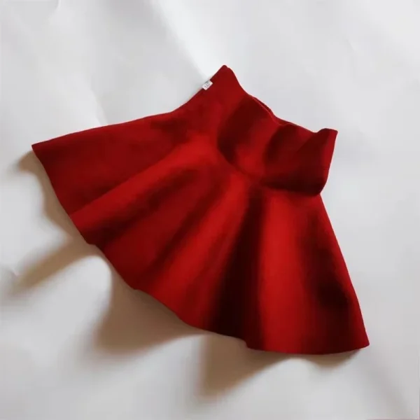 2-12 anni Del Bambino Della Neonata Gonna di Maglia Per I Bambini Autunno Inverno Principessa Gonne Mini Pieghettato Abbigliamento Per Bambini Ragazze Tutu vestiti 5