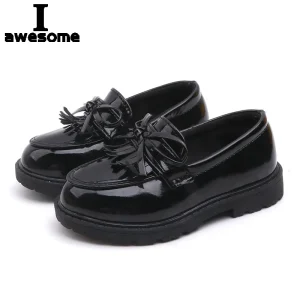 2024 Primavera Bambini Appartamenti Moda nappa Ragazzi Ragazze Scarpe in pelle Classiche Vintage Bambini Scarpe singole Mocassini Scarpe da prestazione 1