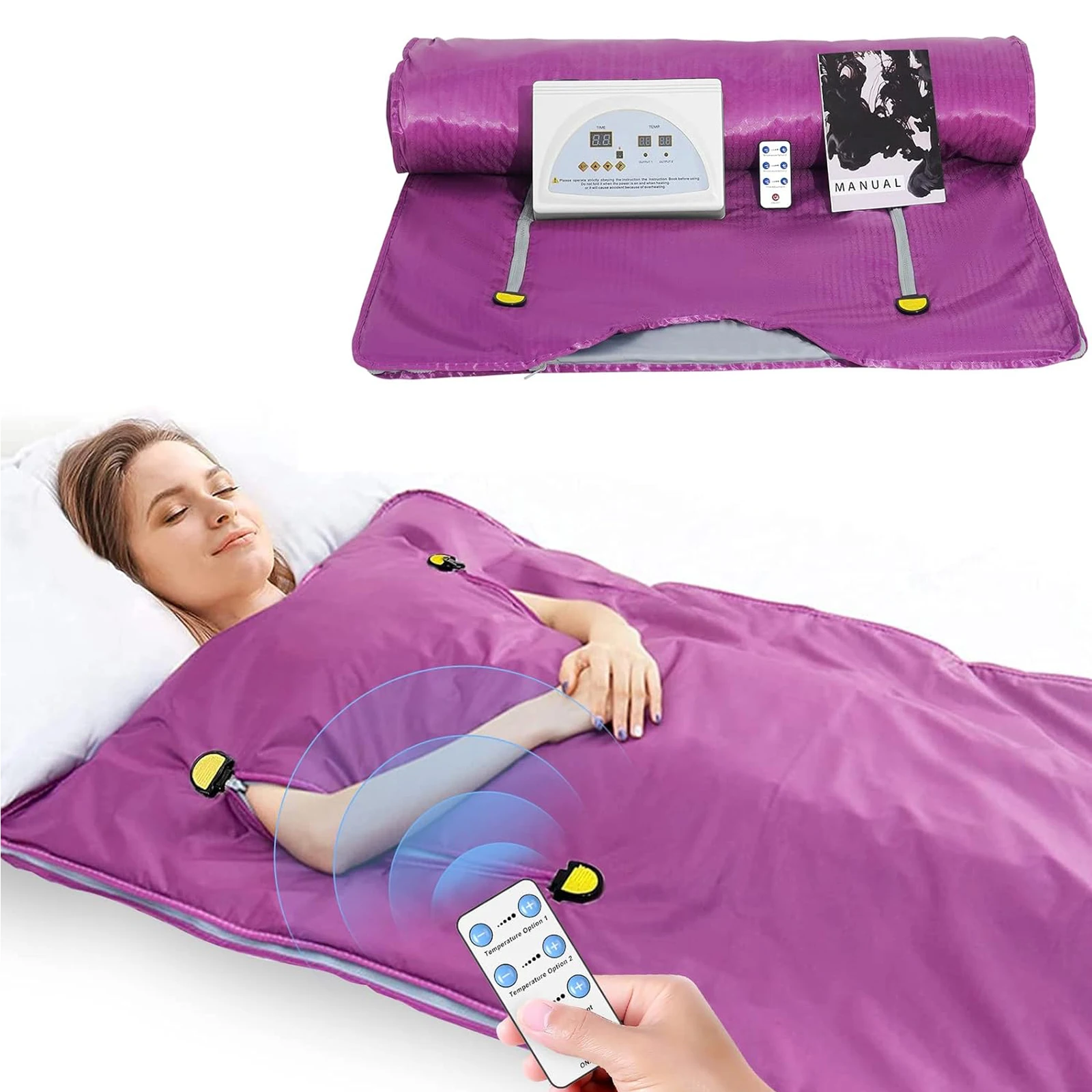 Coperta per Sauna Design con cerniera Spa portatile per la casa per la disintossicazione e la perdita di peso coperta per Sauna con controllo della temperatura 1