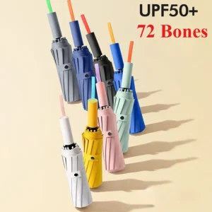 Ombrello automatico forte antivento Parasole Grande protezione UV Ombrello da uomo pieghevole Ombrelli da pioggia per donna 1