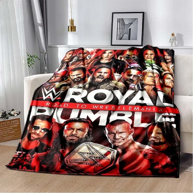 Wrestling Entertainment WWE Stampato Comoda coperta morbida Moda per la casa Divano letto Soggiorno Calda coperta regalo da viaggio portatile 1