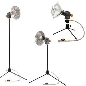 Staffa per treppiede per riscaldatore a gas portatile da esterno Viaggio invernale Campeggio Escursionismo Pesca Threkking Alpinismo Scaldino per tenda Riscaldamento 1