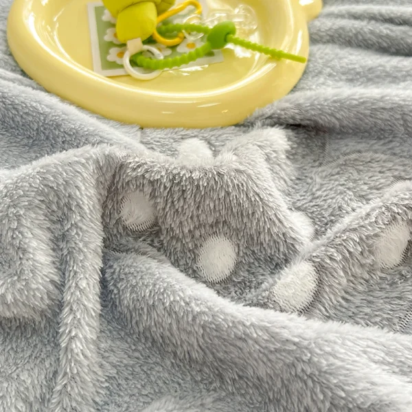Coperta arricciata multifunzionale in velluto con fiocco di neve 1 pezzo 100/120/150/180/200 cm leggera, traspirante, morbida e delicata sulla pelle 4