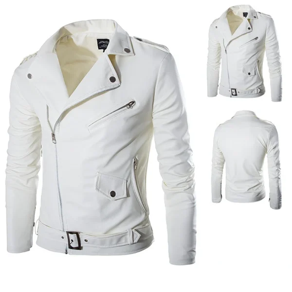 2023 primavera autunno peluche nuovo tempo libero moda uomo cappotto in pelle cappotto dimagrante moto abbigliamento da uomo 2