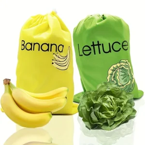 Borsa per la conservazione della banana da 1 pezzo, borsa per la conservazione delle verdure, previene la strappatura, borsa per la freschezza della conservazione della banana, leggera e comoda 1