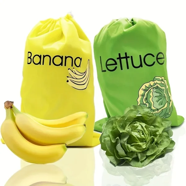 Borsa per la conservazione della banana da 1 pezzo, borsa per la conservazione delle verdure, previene la strappatura, borsa per la freschezza della conservazione della banana, leggera e comoda 1
