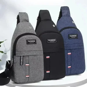 Marsupio impermeabile da uomo di grande capacità, tracolla regolabile per attività all'aperto, viaggi, corsa, escursionismo e ciclismo 1