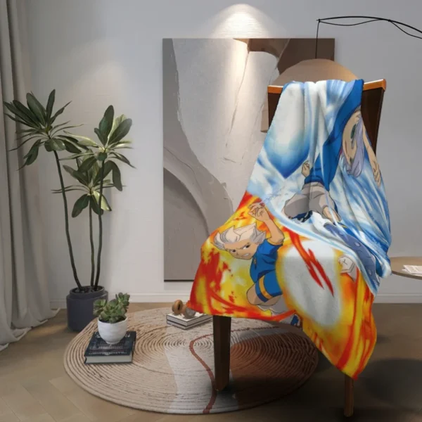Gioco caldo Inazuma Eleven Comoda coperta in flanella Soffice arredamento morbido per la camera da letto Coperte per divani Trapunte per la casa e la decorazione 3