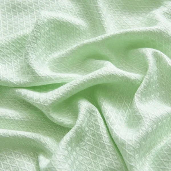 Coperta estiva in fibra di bambù al 100% Trapunta rinfrescante per piante naturali pure Piumino per aria condizionata Piumino leggero con griglia a diamante sottile 6