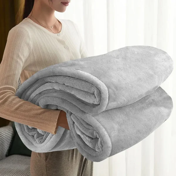Addensare calda coperta morbida per l'autunno inverno primavera per tutte le stagioni Fuzzy Microplush coperte invernali in pile leggero per divano letto 3