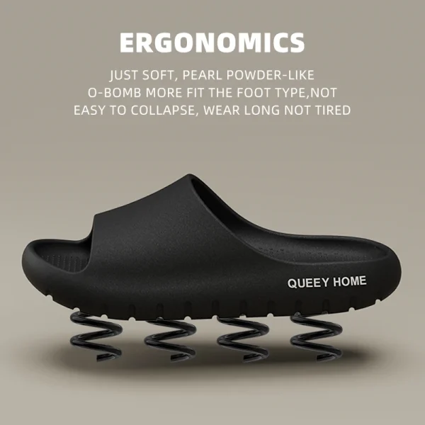 Pantofole da donna antiscivolo suola spessa scarpe da uomo outdoor indoor diapositive alla moda aria minimalista comodi sandali da spiaggia per coppie 1
