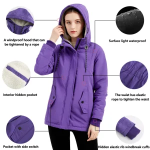 Parka con cappuccio caldo da donna, cappotti di peluche spessi, giacca di cotone medio-lunga femminile, capispalla invernale, taglia grande, S-5XL 1