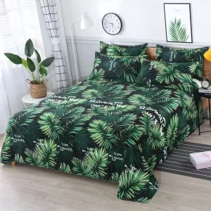 Lenzuolo 100% poliestere con federa Lenzuolo con angoli stampato con fodera elastica per materasso in biancheria da letto 1