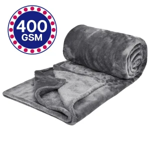 Coperta in pile spesso Coperte da tiro solide per divano letto Coperta sfocata accogliente in peluche Coperte super morbide e calde per l'autunno e l'inverno 1