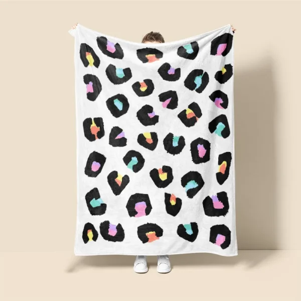 Coperta per animali astratta in stile scandinavo 150 cm x 200 cm, coperta calda per letto, coperta per pisolino da ufficio, decorazione della casa 2