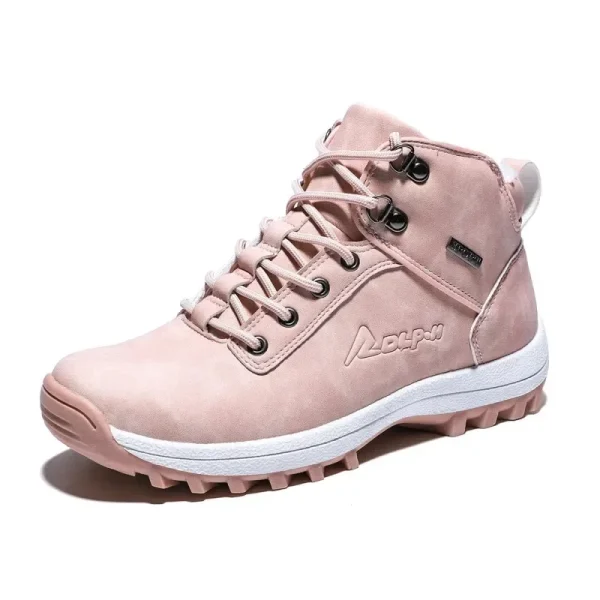 Nuovi stivali da donna invernali di alta qualità in pelliccia calda Sneakers in peluche da donna stivali da neve alla caviglia da donna scarpe da donna stringate Zapatos De Mujer 3